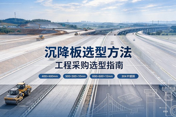 汉南沉降板选择方法