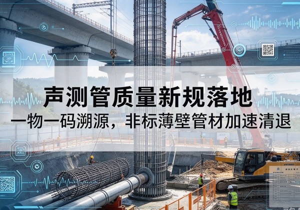 汉南声测管质量新规落地，一物一码溯源，非标薄壁管材加速清退