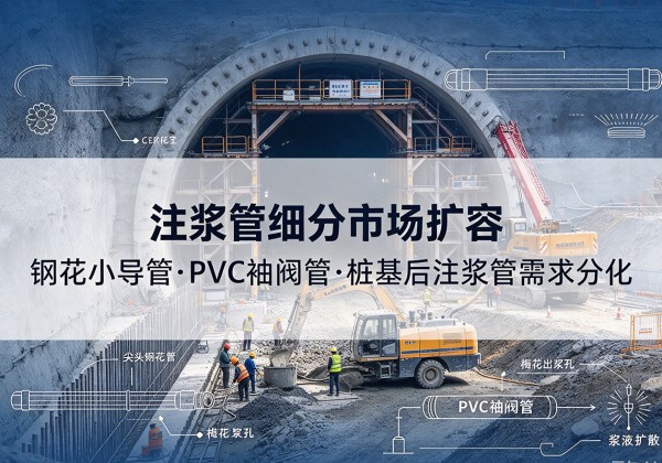 汉南注浆管细分市场扩容，隧道钢花小导管、PVC 袖阀管、桩基后注浆管需求分化